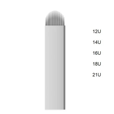 Microblades Eyebrow Microblading Needles Blades Curved U Stroke Sterile SPMU