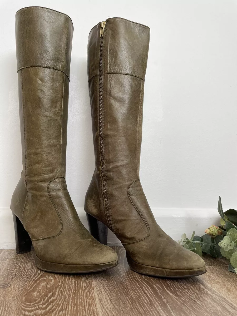 Topshop clearance green boots