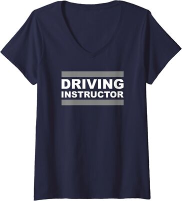 Driving Instructor Love Students Best Teacher Nice Ladies' V-Neck Tshirt