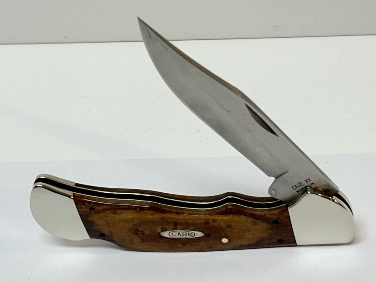 VINTAGE CASE XX CURLY MAPLE LARGE FOLDING LOCK POCKET KNIFE VINTAGE CASE XX CURLY MAPLE LARGE FOLDING LOCK POCKET KNIFE