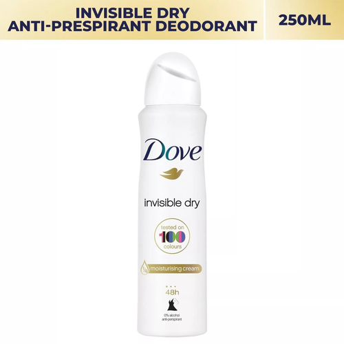 6 x 250ml Dove Invisible Dry 48h Anti Perspirant Deodorant Spray Ladies - Picture 2 of 4