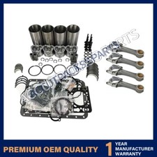 Overhaul Rebuild Kit+4pcs Connecting Rod For Isuzu 4jg2 Engine Dx45mm-c Tractor