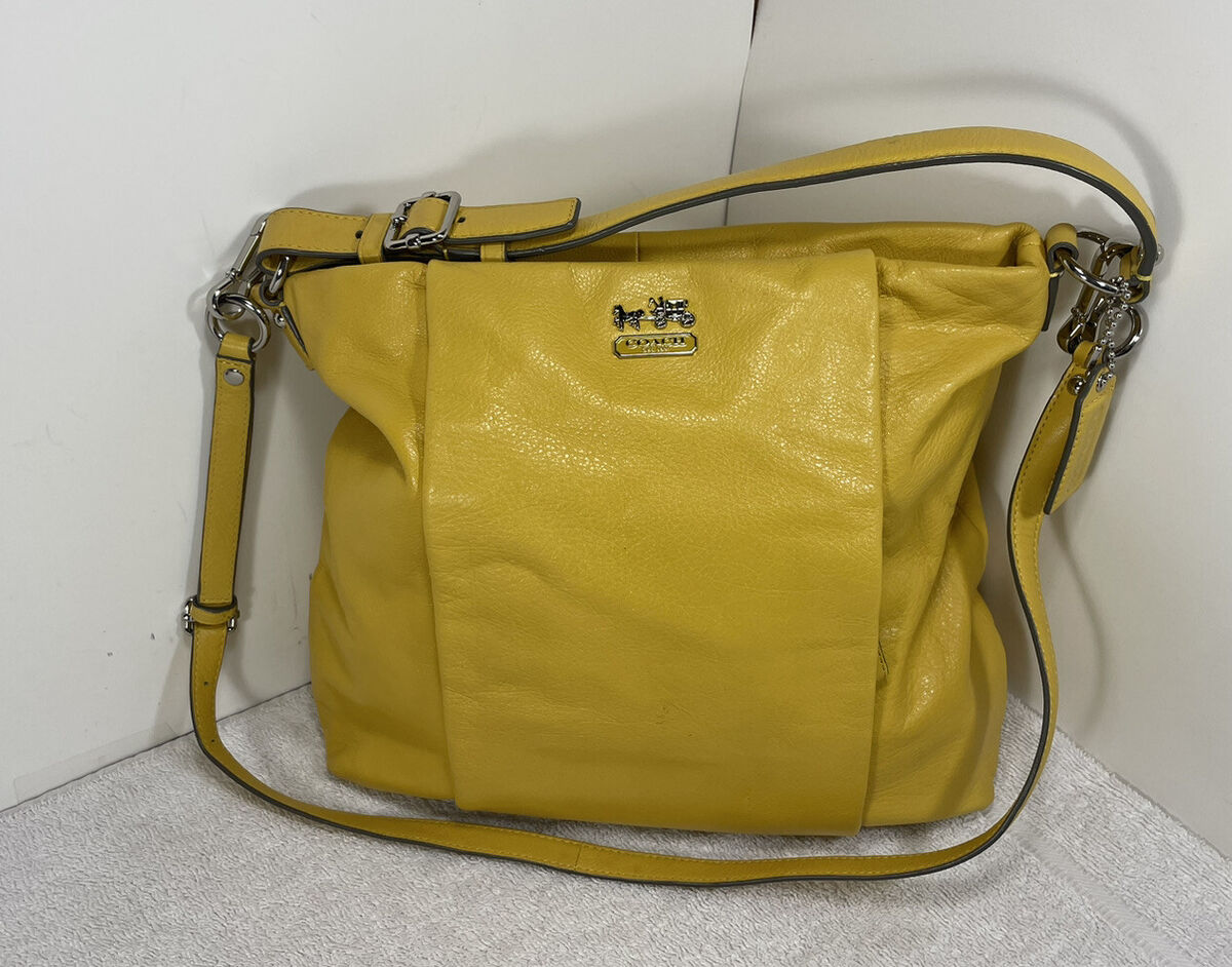 NWOT Vintage Coach Yellow Leather Bag Purse F1273-21224 | eBay NWOT Vintage Coach Yellow Leather Bag Purse F1273-21224 | eBay
