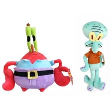 Mr Krabs Crab  Squidward 12" High Quality Plush Stuffed Spongebob Squarepants