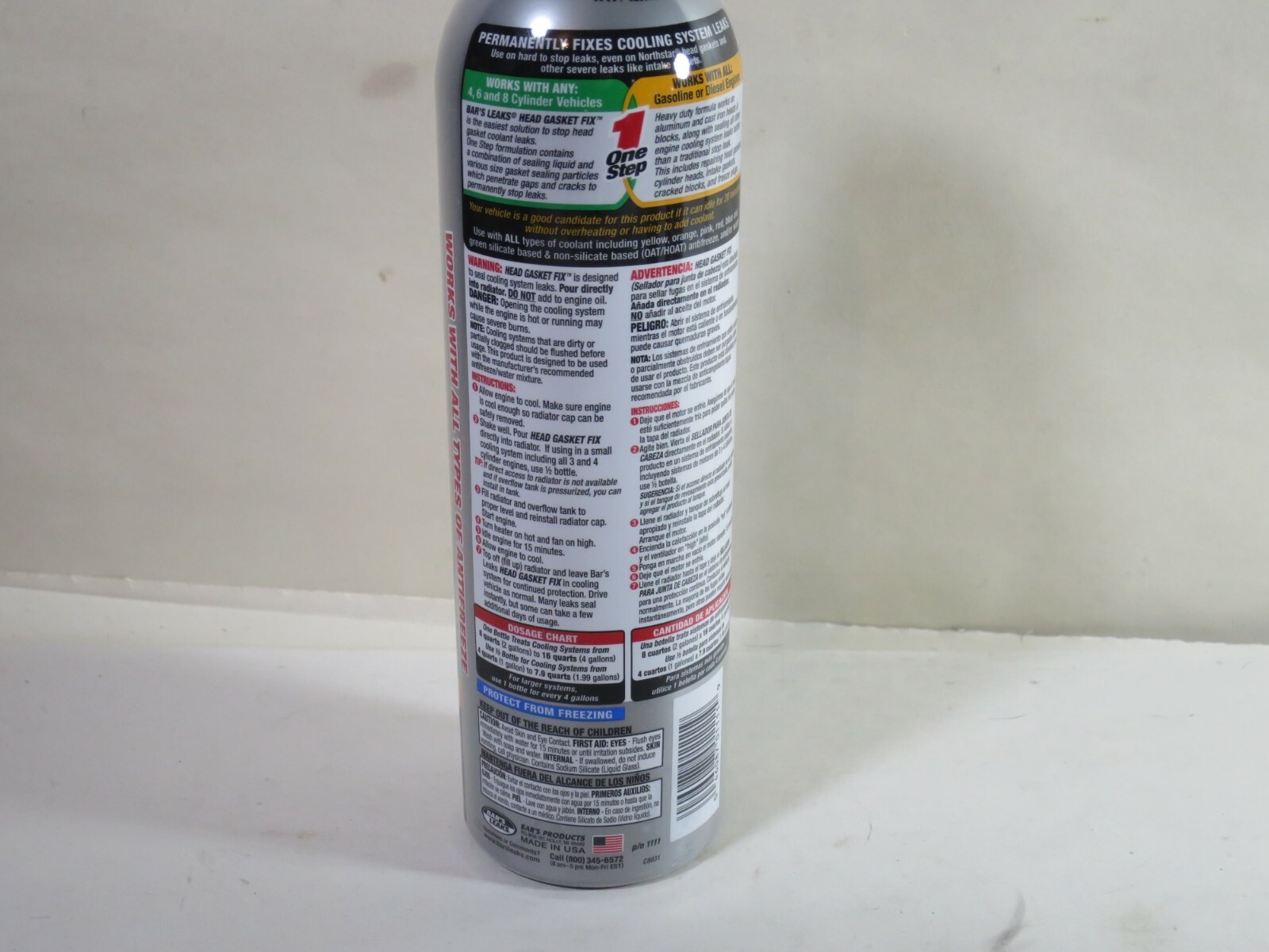 Bar's Leaks 1111 Head Gasket Fix Block Seal 24 oz. eBay