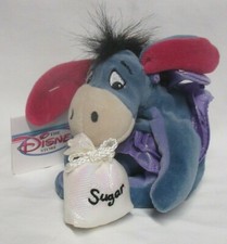 The Disney Store Winnie the Pooh Sugar Plum Fairy Eeyore Mini Bean Bag-Beanie