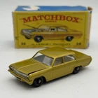 Lesney Opel Diplomat Gold With Box 1966 Matchbox 1-75 Vintage England No.36