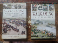 2 Wargaming books by Neil Thomas Wargaming an Introduction+Wargaming 19th centur