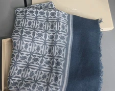 India Hicks Heritage Scarf Sarong Cornwall Blue 15008-15 ~ 72" x 40" ~ New NWOT