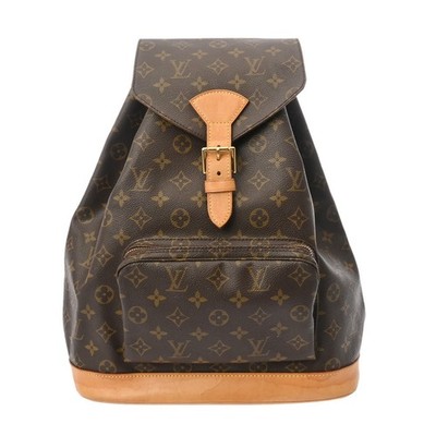 LOUIS VUITTON Montsouris GM M51135 Monogram Monogram canvas Brown Women Back...