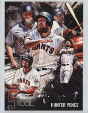 2017 Topps Five Tool Topps.com Online Exclusive 5x7 15/49 Hunter Pence 2f4