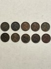 Indian Head/Wheat Cent Lot Of 10 Coins With A Dark Patina. — photo 1