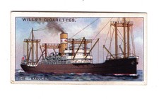 Wills Strange Craft Card 1931 #02 The Baoule Cargo Steamship  France