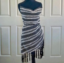 Fashion Nova Crochet Tassel Mini Dress