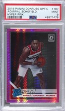 2019-20 Donruss Optic Rated Rookie Pink Hyper Prizm Admiral Schofield PSA 9 8d2