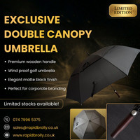Limited Edition Golf Umbrellas with Premium Wooden Handle