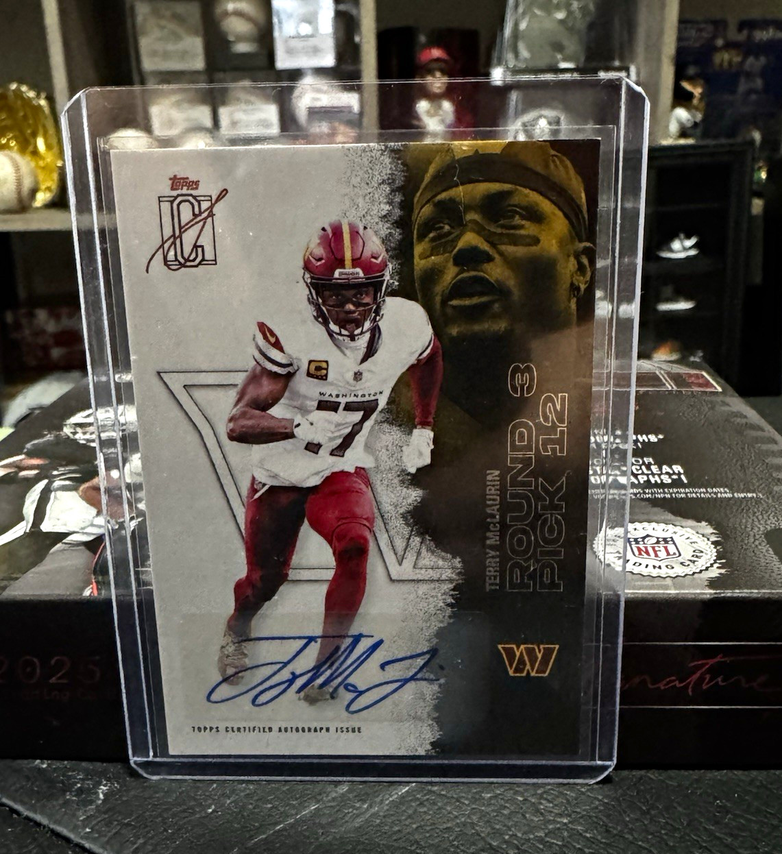Topps Terry McLaurin Rookie Pick 12 Autographed Card #55 Washington Commanders