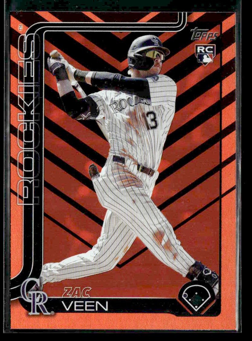 2025 Topps Update Zac Veen #US286 Holiday RC Colorado Rockies