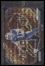 2023 Panini Prizm #F-4 Josh Allen Fireworks Prizms Black Finite #/1