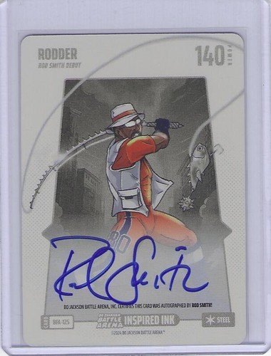 Bo Jackson Battle Arena Rodder Steel Auto 1st Edition Battlefoil BFA-125 140