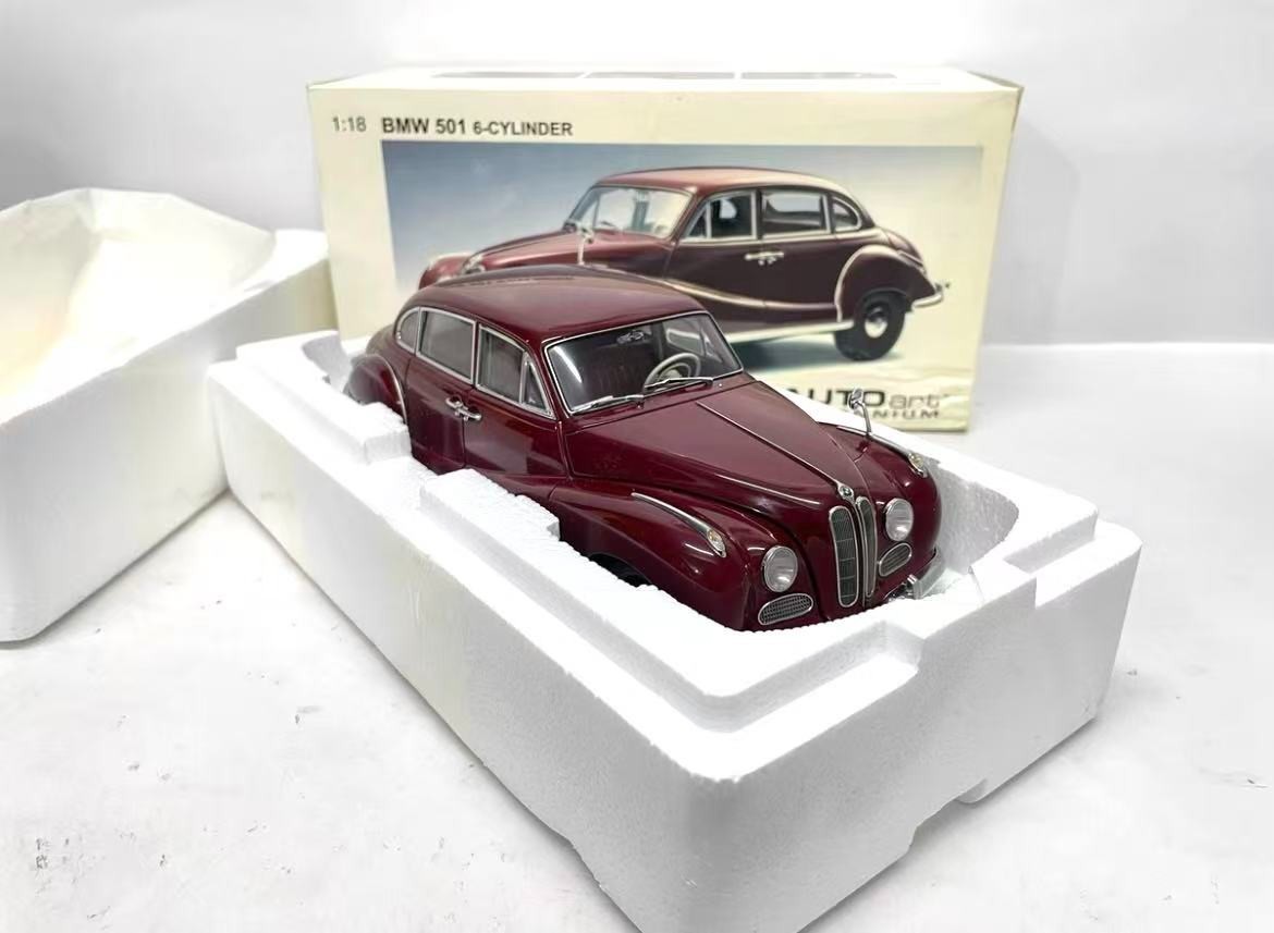 SUPER RARE* Autoart 1/18 BMW 501 6-Cylinder Limousine Luxus Red | eBay