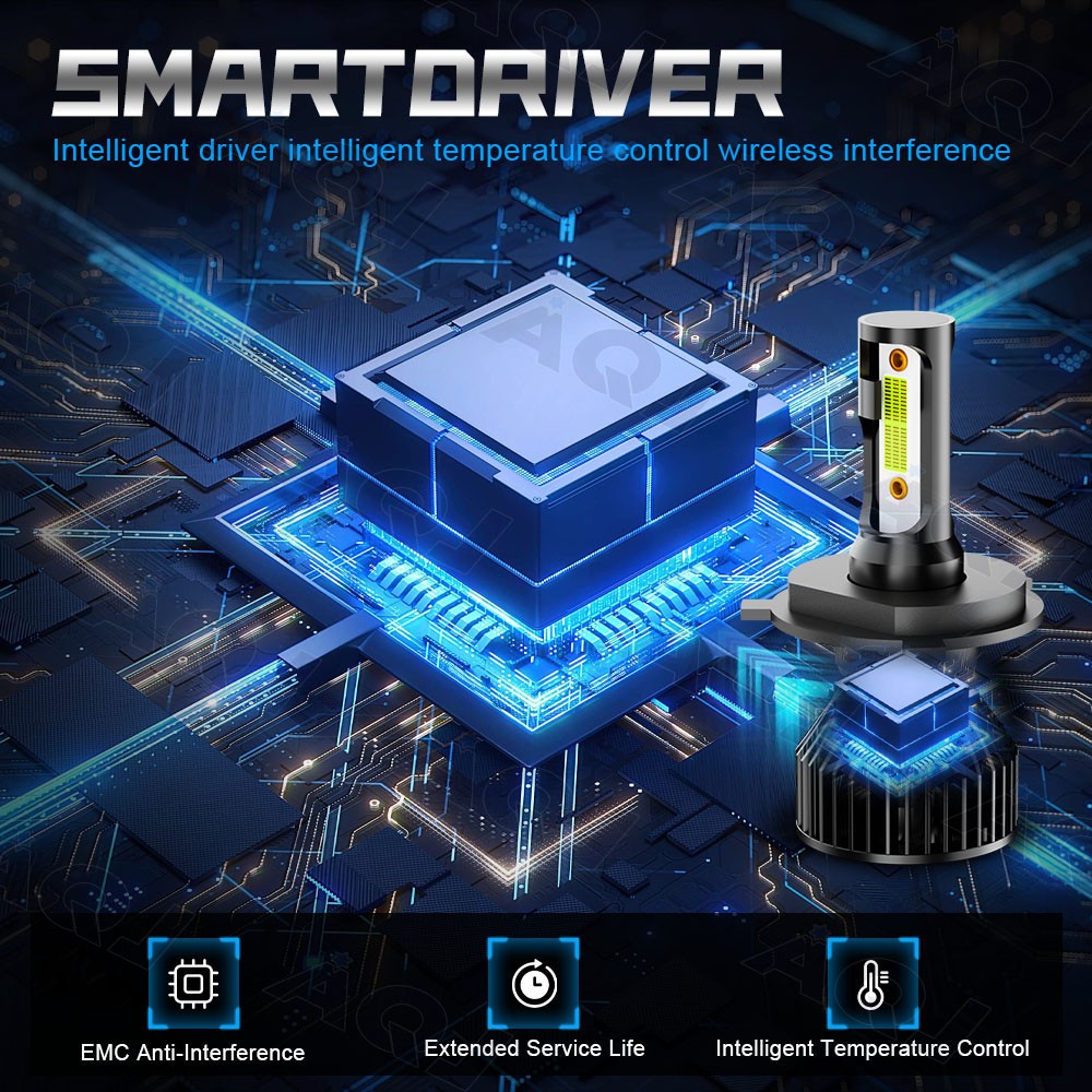 9003/H4 LED Headlight Hi/Lo Beam 8000K ICE BLUE Light For Nissan Maxima 01-2020