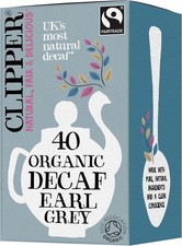 Clipper Fairtrade Organic Decaf Earl Grey Tea Bags | Natural, Unbleached, Plant