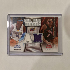 Upper Deck 2009-10 Dual Game Materials Anthony Nuggets Marion Raptors #DG-MA