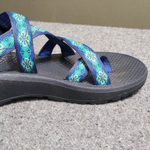 Chaco Sandals Womens 8 Blue Green Z Cloud 2 Performance Water Trail Travel Hike - Picture 10 of 18