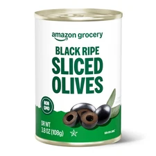 Amazon Grocery Black Ripe Sliced Olives 3.8 Oz Previously Amazon Fresh Packag...