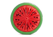 Intex Watermelon Inflatable Island Pool Floatie 72" X 9" Red Colored
