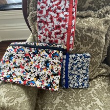 3 Pc Carolina Herrera Cosmetic Bag Set Target Neiman Marcus Plastic Lined Travel
