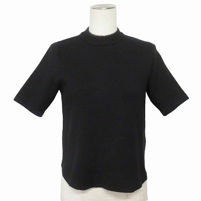 ZARA Knit Sweater Short Sleeve S Black Women's