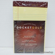 Docket Gold Premium Jr. Legal-Ruled 5" x 8" 50 Sheets 6-PAD