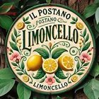 Vintage Italian Limoncello Round Wooden Tin Metal Signs Home Décor 8x8