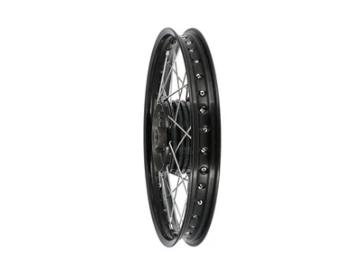 Speichenrad 1,5 x 16" Alufelge, Schwarz eloxiert + Edelstahlspeichen - Simson S5 - Bild 1 von 4