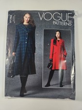 NEW Vogue V1752 Designer Misses Coat Sewing Pattern Sizes 8-16 Uncut