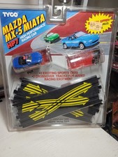 Vintage Toys Aurora AFX Slot Ho 2 Car NEW, TYCO Mazda MX-5 Miata Missing 1 car