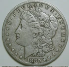 1880-CC MORGAN DOLLAR IN NICE ORIGINAL VERY FINE CONDITION PERFECT ALBUM COIN 🔥