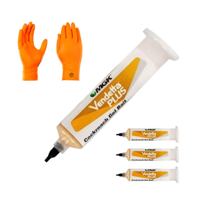 New Vendetta Plus Roach Killer / Cockroach Gel Bait- with free Plunger and Tip!