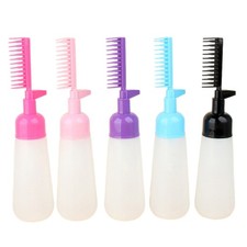 2 in 1 Hairs Dye Bottle Root Comb Applicator Bottle Hair Oiling Applicator