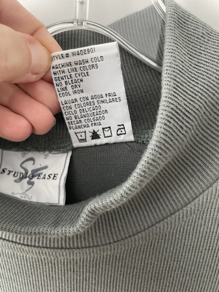 Vestido Vintage Studio Ease Maxi Simulado Cuello Alto Acanalado Verde Talla 16 Modesto Foto 4 de 4