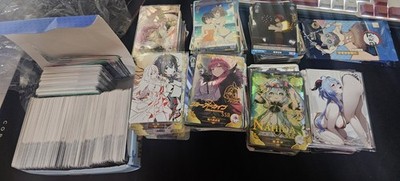 400+ Anime/ Waifu Mixed TCG Bulk Card Lot Some Foils Added