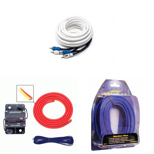 Metra MLAK4-10 100 Amp Breaker 4GA Tinned Pure Copper 10 foot Marine Wiring K...