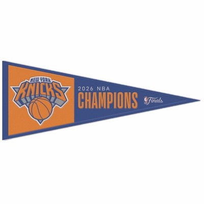 2025 2026 NBA Finals Champions New York Knicks 13x32 Wool Pennant