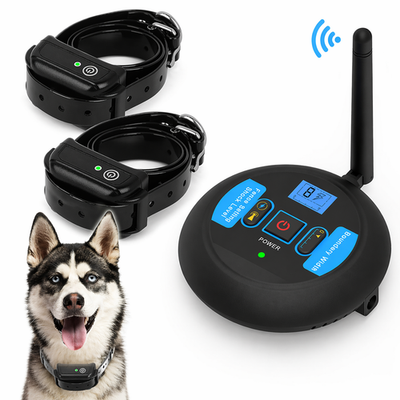 #ad Wireless Electric Dog Fence System 2 Collar Pet Containment Shock Trainer $44.99