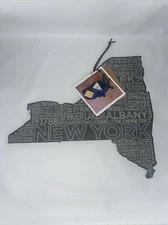 Top Shelf Living Slate Cheese Board Etched New York