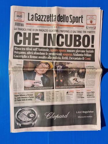 Gazzetta Dello Sport 13 Novembre 1972 - Roma-Lazio 0-1 - Nanni Fiorentina Inter