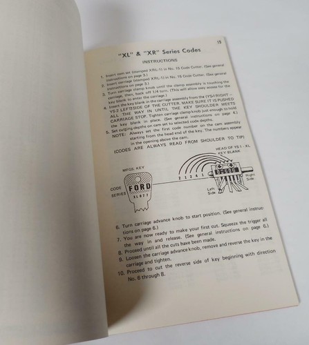 Curtis Auto Key Code Books for Ford, Lot of 2 - 1971, 1975 - Picture 11 of 11