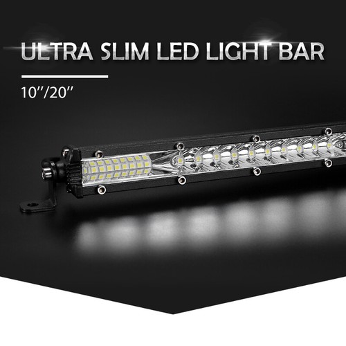 10inch Slim LED Light Bar Flood Spot Combo Offroad Work Driving Fog Lamp 4WD SUV - Picture 4 of 12